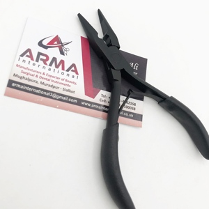 High Quality Professional Surgical Grade Stainless Steel Flat Nose Pliers for Hair Extension <b>Tape</b> Pressing Hair Extension Tools - Product Image 1