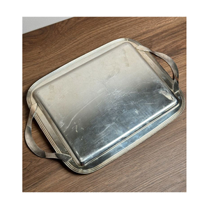 Bandeja de Servir Ovalada de Metal de Lujo, Plato Decorativo de Nuevo Diseño para Servir Alimentos, Elegante Bandeja para Té, Café, Aperitivos y Postres - Product Image 3