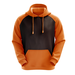 Sweat à capuche oversize personnalisé pour homme, bicolore, style streetwear décontracté avec cordons de serrage, fournisseur en gros - Product Image 5