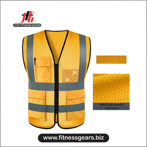 Gilet de sécurité de travail décontracté pour homme, à capuche, réfléchissant, haute visibilité, écologique, multi-poches, pour l'hiver - Product Image 1
