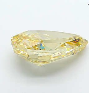 Diamante Cultivado en Laboratorio con Certificación IGI, Corte Pera de 15.07 CT, Color Amarillo Intenso Fantasía, Claridad VS2, CVD 617425830, Joyería ROYAL GEMS - Product Image 4
