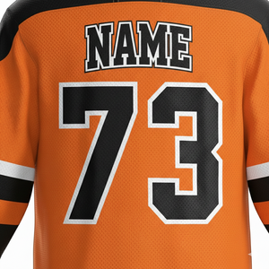 Jersey de Hockey sobre Hielo Personalizado al por Mayor OEM |   Tela de malla transpirable |   Uniformes de Hockey con Logotipo Personalizado, Uniformes de Hockey sobre Hielo OEM - Product Image 4