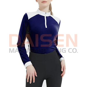 Women Equestrian <b>Base</b> <b>Layer</b> Slim Fit Riding Shirt <b>Long</b> <b>Sleeve</b> Stretch Breathable OEM Custom Apparel - Product Image 4