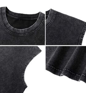 เสื้อกล้ามคอกลมทรงสปอร์ตสำหรับผู้ชาย LUXE ATTIRE INDUSTRY ผ้าฝ้าย 100% ระบายอากาศได้ดี นุ่มสบาย เหมาะสำหรับใส่ในฤดูร้อน บริการ OEM ขายส่ง - Product Image 5