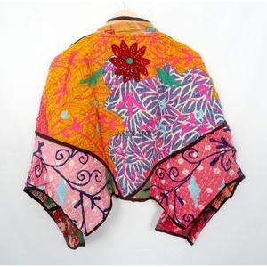 New Designer Casual Wear kantha <b>jacket</b> Fashionable Cotton Print Design Long Sleeve Handmade Kantha <b>Jacket</b> With <b>mandarin</b> <b>collar</b> - Product Image 6