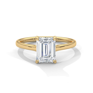 แหวนเพชรทองคำ 14K เพชรเพาะเลี้ยงในห้องปฏิบัติการ แหวนทองคำแท้ 18K สำหรับผู้หญิง สไตล์คลาสสิก รับรองโดย IGI แหวนหมั้น แหวนครบรอบ - Product Image 2
