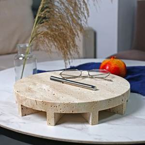 Marble Oval Decorative Tray Stone Organizer Tray Bathroom Vanity Tray <b>Tabletop</b> <b>Storage</b> Tray Luxury Home Decor Accessories trendy - Product Image 6