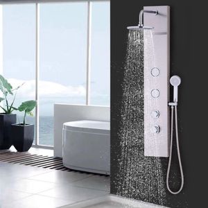 Pannello Doccia in Acciaio Inox da 47 Pollici con Getti Massaggianti e Doccetta - Product Image 1