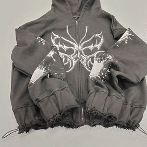 ชุดเซ็ตเสื้อฮู้ดดี้แบบมีฮู้ดพิมพ์ลายดิจิทัลปักลายดีไซน์เนอร์สำหรับทุกเพศ ผ้าฝ้าย 100% ใส่สบาย ระบายอากาศได้ดี เหมาะสำหรับฤดูหนาว - Product Image 2