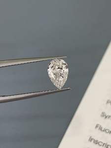 Diamantes Sueltos Blancos Cultivados en Laboratorio CVD, Certificados por IGI, Claridad VVS, Forma de Pera de 1.02ct, Venta al Por Mayor - Product Image 4