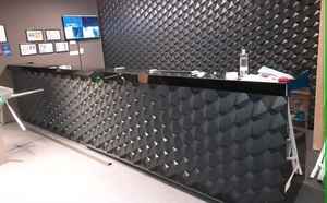 กระเบื้องตกแต่งผนัง 3 มิติ PVC สำหรับโรงแรมและบาร์ |   แผ่นตกแต่งผนังกันน้ำแบบมีลาย ขนาด 3x3 ฟุต คุณภาพสูง เป็นมิตรกับสิ่งแวดล้อม |   สถาปัตยกรรม - Product Image 3