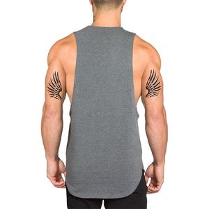 Wholesale Men Gym Tank <b>Top</b> Muscle Gym Singlet Vest Bodybuilding Fitness Workout Training Shirt Custom Gym Stringer Vest for Men - Product Image 3