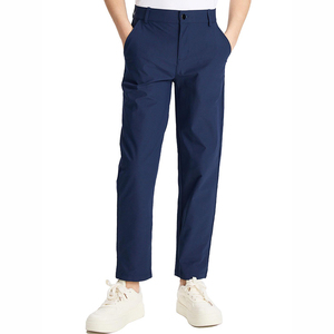 Boys <b>Navy</b> Blue School Uniform Pants Athletic <b>Chino</b> Woven Fabric Children Golf Pants for School Wear - Product Image 2