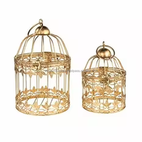 Arbre suspendu Cage à oiseaux suspendu couleur argent brillant Design en métal élégant meilleure qualité fantaisie en gros Cage à oiseaux