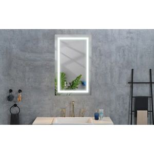 40x20 Inch <b>Smart</b> Touch LED Bathroom <b>Mirror</b> Wall Mounted Vanity <b>Mirror</b> Frontlit Backlit Anti Fog Memory LED <b>Mirror</b> Product - Product Image 5