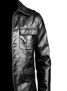 Nouvelle Veste Biker en Cuir de Mouton Véritable Style Hiver 100% Cuir, Coupe Slim, Col Montant en Toile, Réversible et Respirante - Product Image 2