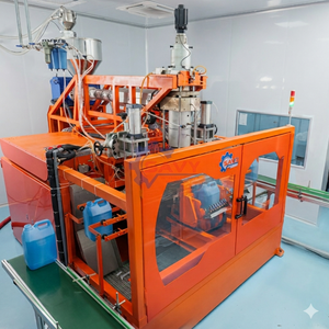 เครื่องเป่าขวดพลาสติก HDPE PP แบบอัตโนมัติเต็มรูปแบบ ผลผลิตสูง ขนาด 1-10 ลิตร - Product Image 1