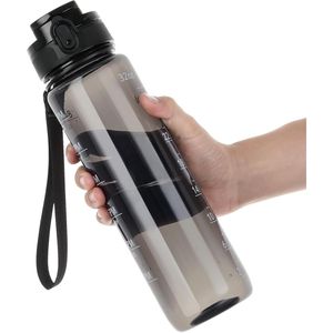 Botella de Agua Tritan Resistente de 32oz con Marcador de Tiempo Motivacional, Libre de BPA, Diseño de Boca Ancha para Gimnasio y Viajes, Botellas Deportivas - Product Image 1