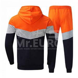 Survêtement d'hiver pour homme de haute qualité, à capuche, uni, décontracté, léger, prix d'usine OEM ODM, logo personnalisé, couleurs personnalisées, poches latérales - Product Image 3