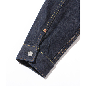 Custom Thread Color Design Available Dark Blue 100% Long Staple Organic Cotton Coated <b>Denim</b> Jean <b>Jacket</b> Men Quick Dry Breathable - Product Image 6