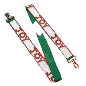 JOY, correa de monedero con cuentas de oro blanco personalizada, correas de bolso con cuentas de moda para bolsos - Product Image 1