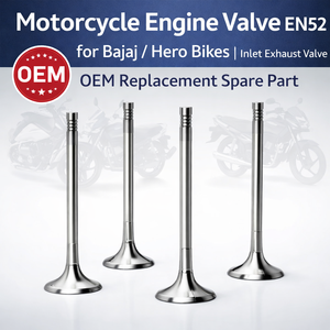 Válvula de Motor de Motocicleta EN52 para Motos Bajaj / Hero |   Válvula de Admisión y Escape, Pieza de Repuesto OEM - Product Image 2