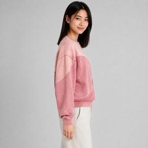 T-shirt uni délavé à chaud pour femme – Nouveau style respirant à manches courtes personnalisable - Product Image 6