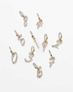 Custom Numbers <b>Pendant</b> Dainty Charm Birthday Date 14K 18K <b>Solid</b> <b>Gold</b> Lab Grown Diamond Everyday Wear Luxury Delicate Jewelry - Product Image 1