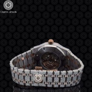 Reloj de Lujo Charm Jewels de Acero Inoxidable, Caja Redonda de 38 mm, Cristal de Zafiro, Movimiento de Cuarzo Analógico, Cierre Plegable, Moda Femenina - Product Image 5