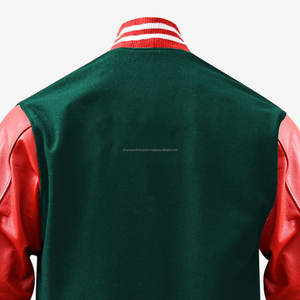 Vestes Letterman Varsity personnalisées de baseball pour hommes femmes corps en laine de haute qualité manches en cuir support chenille enduit de broderie - Product Image 4