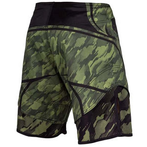 Shorts de boxe et de MMA pour hommes, style streetwear, imprimés par transfert thermique, personnalisables en gros, avec tissu respirant à séchage rapide - Product Image 2