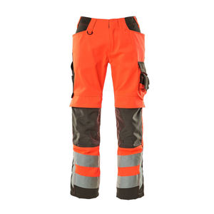 Mens High Visibility Reflective Safety Trousers Workwear Reflective Men <b>Hi</b>-<b>Vis</b> Work <b>Pants</b> wholesale price - Product Image 3