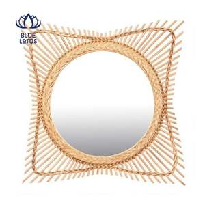 EN STOCK Espejo de Ratán 2026, Decoración de Pared Hecha a Mano, Ilumina el Espacio Interior y Mejora la Profundidad Visual para el Hogar - Product Image 6