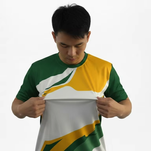 เสื้อยืดกีฬาผู้ชาย ออกแบบเองได้ แขนสั้น น้ำหนักเบา ระบายอากาศดี ชุดกีฬา - Product Image 4