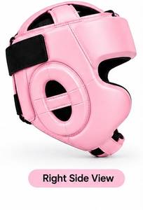 Protector de Cabeza de Boxeo de Cuero Rosa GENERAL INDUSTRIES, Cómodo y Ecológico, Protección Completa para Entrenamiento de Kickboxing - Product Image 2