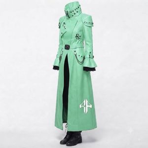 Manteau gothique en cuir pour femme, en tissu sergé personnalisé de qualité supérieure, à manches classiques et col rabattu, par RIVIAN ATLANTIC - Product Image 1