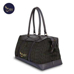 Sac de Voyage Grande Capacité en Cuir Véritable et Laine avec Fermeture Éclair, Fabriqué au Vietnam, Sac Polochon Tendance 2026 pour Hommes et Femmes - Product Image 2