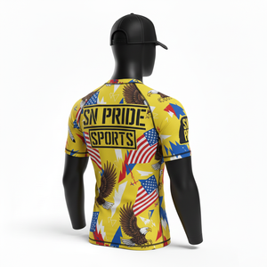 Rashguard à manches longues avec logo personnalisé imprimé par sublimation UPF 50, Rashguard MMA BJJ Surf, fabricants OEM de Rashguard - Product Image 2