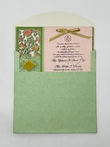 Tarjetas de boda elegantes con temática pastel, diseños florales, papel premium, impresión personalizada y estilo de invitación de lujo - Product Image 3