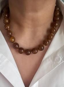 Collar de Cuentas de Resina Pintadas a Mano de Alta Calidad para Mujeres y Niñas, Joyería de Moda, Color Personalizado, Precio al por Mayor - Product Image 4