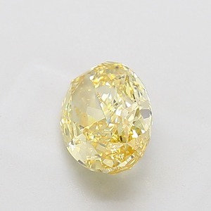 Diamant ovale fantaisie jaune intense de 2,57 carats, pureté VS1, excellente taille, diamant certifié pour bijoux de luxe - Product Image 2