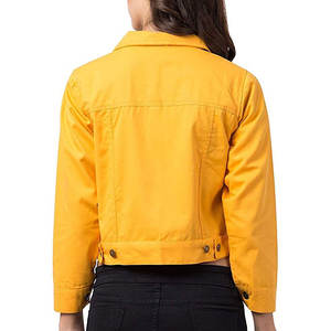 Chaqueta Vaquera Clásica para Mujer, con Botones, Corte Holgado, Casual, Elegante, Ecológica, Personalizable, para Otoño/Invierno, Color Caramelo - Product Image 6