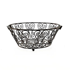Latest Design Iron Metal <b>Storage</b> <b>Basket</b> Indian Handcrafted Multifunctional <b>Storage</b> <b>Baskets</b> for Home Decorative - Product Image 4