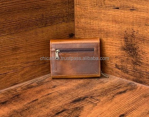 Nouveau Style vente chaude véritable cuir Crunch fait à la main petit portefeuille élégant décontracté en cuir pleine fleur chic mignon pochette pour les femmes - Product Image 5