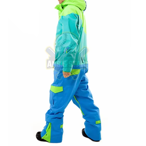 Wholesale Hooded Breathable <b>Ski</b> Uniform Warm Winter High Visibility New Design Stock Customizable Wool Zipper Nylon/Polyester - Product Image 5