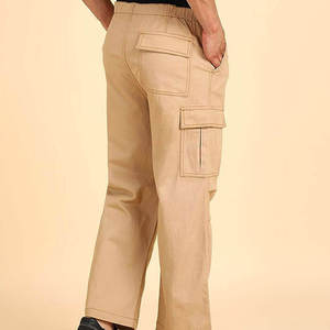 Pantalon mi-long décontracté pour homme en toile de coton et polyester de haute qualité, coupe droite, tailles personnalisées, service OEM, séchage rapide, coupe-vent - Product Image 3