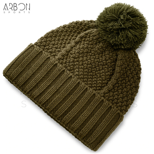 Bonnet unisexe décontracté en tricot côtelé épais, fait main, vert olive uni, facile à porter, nouvelle collection, best-seller, au meilleur prix - Product Image 4