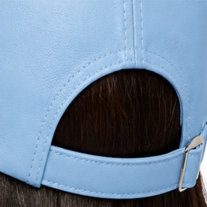 Unisex Leather Baseball <b>Cap</b> Premium Leather Adjustable 6-Panel Casual Classic Style Lightweight Comfortable Daily Wear <b>Cap</b> - Product Image 6