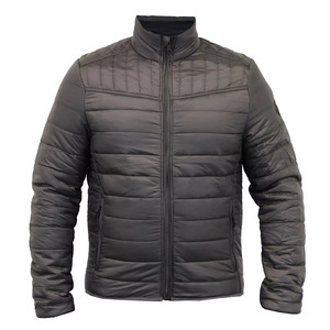 Royal Blue Charcoal Gray <b>Red</b> Custom Men Lightweight <b>Waterproof</b> Windproof Puffer <b>Jacket</b> Quilted Stand Collar Winter Coat OEM - Product Image 3