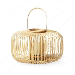 Vietrustic <b>Top</b> Sale Exterior Lantern Candle Holder Bamboo Rattan Lantern Braided Hanging Lanterns - Product Image 3